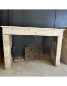 Cheminée campagnarde pierre 178x123x40cm