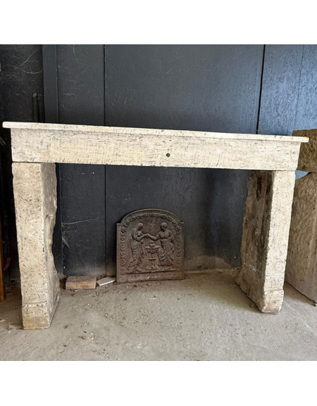 Cheminée campagnarde pierre 178x123x40cm